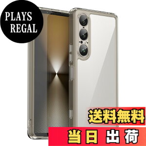 �y���������zKeeFos �P�[�X �ی�P�[�X TPU+PC ���� ���΂ݖh�~ �X�}�z�P�[�X �ϏՌ� �ČRMIL�K�i �����h�~ �J�o�[ �y�� ���^ �_�炩�� �ی�J�o�[ �F�F�O���[�A�T�C�Y�FXperia 1 VII 5G