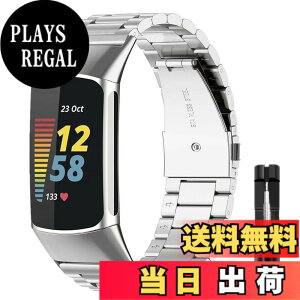 �y���������zAnkersaial �o���h �Ή� Fitbit Charge 6/ Fitbit Charge 5,�����o���h �r�W�l�X�� �X�e�����X�� �T�C�Y���߉\ �����H��t�� �����x���g �ւ��x���g �R���p�`�u�� �F�F�V���o�[�A�T�C�Y�F