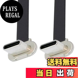 �y���������zchenyang USB C �V���[�g�t���b�g�P�[�u�� USB 2.0 Type C �f���A�� 90�x�p�x PD 65W �����[�d�f�[�^�����P�[�u�� 75MM �F�F�u���b�N�A�T�C�Y�F70MM