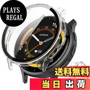 �y���������zJXRICH �Ή� Garmin Venu 3 �P�[�X �Ή� 45mm �y�� PC+�����K���X �K�[�~�� Venu3�p �ی�J�o�[ �����x �����ȒP �ϏՌ� �S�ʕی� venu 3 �p �J�o�[ 45mm �P�[�X�Ή� �F�F�N���A�A�T�C�Y�FGarmin