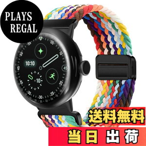�y���������z[KeeFos] �o���h Google Pixel Watch 4 41mm 2025/Google Pixel Watch 3 41mm/2/1 �Ή� �����o���h �i�C���� �ґg �X�g���b�v ���C�o�b�N���t�� �}�O�l�b�g���o�b�N�� �ւ��x���g �ʋC�� �L�k�� �X�|