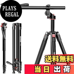 �y���������zNEEWER �J�����O�r��r 184cm �Z���^�[�R����/�{�[���w�b�h/Arca�^QR�v���[�g/�o�b�O�t�� �����O�r ���ՎB�e DSLR�J����/�r�f�I�J�����ɓK�p �ő�׏d15kg �F�F�u���b�N