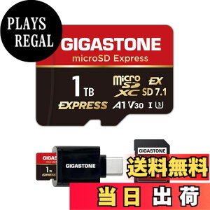 �y���������zGIGASTONE �}�C�N��sd�J�[�h 64-3-5 Core Group �F�FmicroSD Express 1TB + CR�B�A�T�C�Y�F1TB microSD Express 1���Z�b�g + Type-C�J�[�h���[�_�[