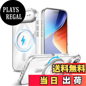 �y���������zMagSafe�Ή��P�[�X 360°���R��]�X�^���h �ϏՌ��� �����O�t�� ���G��ǂ� �S�ʕی� �h�o �F�F�N���A�A�T�C�Y�FiPhone Air �p