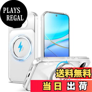 �y���������zMagSafe�Ή��P�[�X 360°���R��]�X�^���h �ϏՌ��� �����O�t�� ���G��ǂ� �S�ʕی� �h�o �F�F�N���A�A�T�C�Y�FGoogle Pixel 10A �p