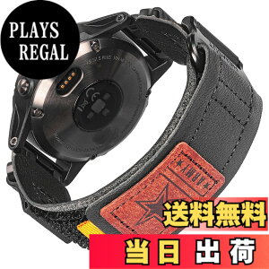 �y���������z�����p�E�H�b�`�o���h Garmin�Ή� Fenix/Forerunner/Approach/MARQ/Quatix/D2�V���[�Y�Ή� �����i�C������ �҂ݍ��݃��[�v�f�U�C�� �����Y�p �F�FBlack/3�A�T�C�Y�F20MM / M(185mm-210mm)7.2-8.2�C��