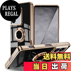 �y���������zLuFiYa �P�[�X �����O�t�� �J�o�[ TPU�f�� �X�^���h�@ �X�}�z�P�[�X �y�� �ϏՌ� ���� �C�菝�h�~ �����h�~ �ԍڃz���_�[ 360°��] �P�[�X �F�F�u���b�N�A�T�C�Y�FSony Xperia 1 VIII 5G