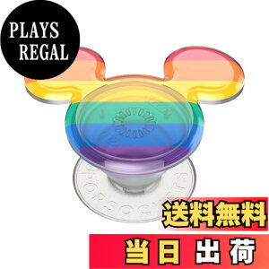 �y���������zPopSockets Japan - �|�b�v�\�P�b�c �W���p�� PopGrip Desney 3D Rainbow Mickey �f�B�Y�j�[ 3D ���C���{�[ �~�b�L�[ �|�b�v�O���b�v �X�}�z�O���b�v&�X�^���h �F�FRainbow Pride�B