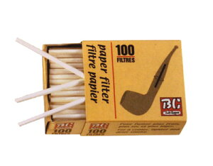 喫煙具・パイプ用フィルター　BC　3ミリ・パイプフィルター（100本入）（きいろの箱）ファインパイプにも使えます
