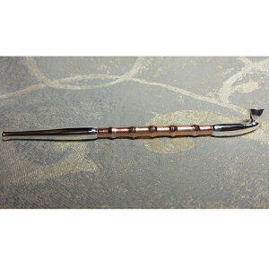 喫煙具・きせる本体 【受注生産】 茂作煙管 女持ち 純銀銅羅宇煙管 赤竹(せきちく) 六寸 全長:約180ミリ 純銀製 火皿の内径:約 ミリ