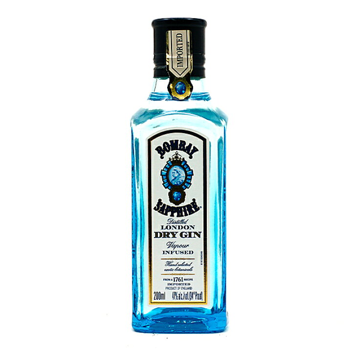 楽天市場】ベビーボトル／ジンボンベイ サファイア・ジン 200ml／47 