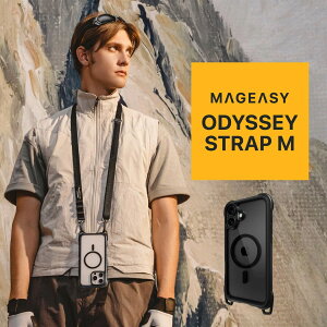 MagEasy Odyssey iPhone16Pro 16 Pro �P�[�X �V�����_�[ �X�g���b�v �X�}�z�V�����_�[ �ϏՌ� �ČRMIL�K�i �N���A ���� ���|�� �΂ߊ|�� ��� �X�}�z �A�C�z�� �A�C�t�H��
