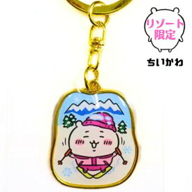 リゾート限定 ちいかわ「ちいかわ スキー」 ダイカットキーホルダー