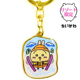 リゾート限定 ちいかわ「うさぎ スキー」 ダイカットキーホルダー