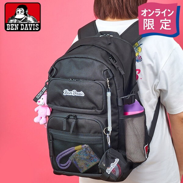 【オンラインストア限定】BEN DAVIS ベン デイビス エンブロイダリーデイパック ブルー