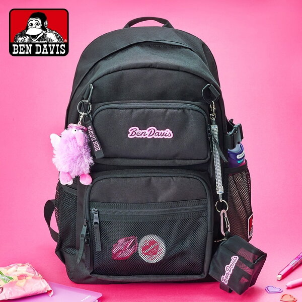 BEN DAVIS ベン デイビス エンブロイダリーデイパック ピンク 32L