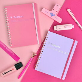 ロルバーン ポケット付きメモL ピンク・パープル