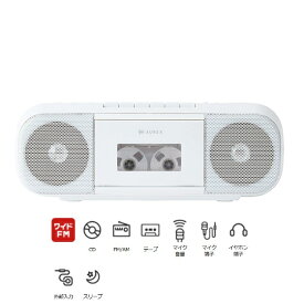 TOSHIBA 東芝エルイートレーディング AUREX CDラジオカセットレコーダー TY-CDS9(W) ホワイト