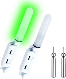 【1位受賞】竿先ライト 穂先ライト ヒットセンサー アタリ変色 LED 夜釣り 電気ウキトップ ケミホタル 釣り用ライト CR425 電池付属 高輝度 耐水 簡単取付 視認性抜群 海釣り 川釣り 防波堤 初心者 ファミリーフィッシング 釣具 2本セット 4本セット