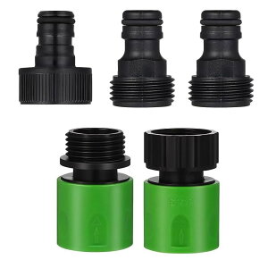【送料無料】PLEAVIT 散水ホース ジョイント コネクター 蛇口 ヘッド アダプター 3/4 オスメス ワンタッチ 5個セット 散水管コネクタ 散水管継手 ポータブルソフトホース コネクタ 蛇口 アダプ