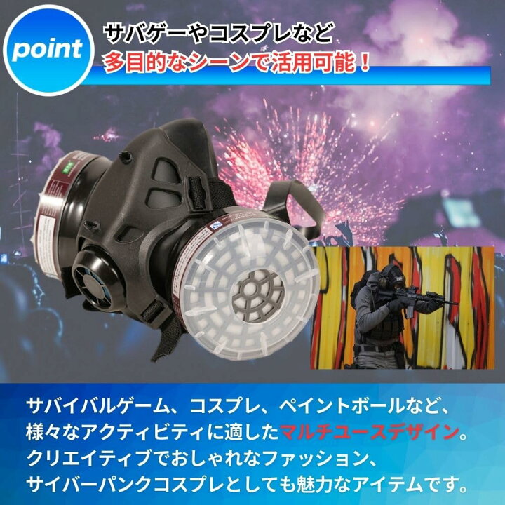 楽天市場】【送料無料】PLEAVIT ガスマスク 口元だけ コスプレ 