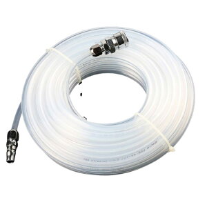 【送料無料】PLEAVIT エアーホース 内径5mm 外径8mm カプラー 付き エアブラシ (20m, 白) エアホース ホース エアーツール エアツール コンプレッサー エアー工具 空圧工具 中間 延長 接続 空気ホ
