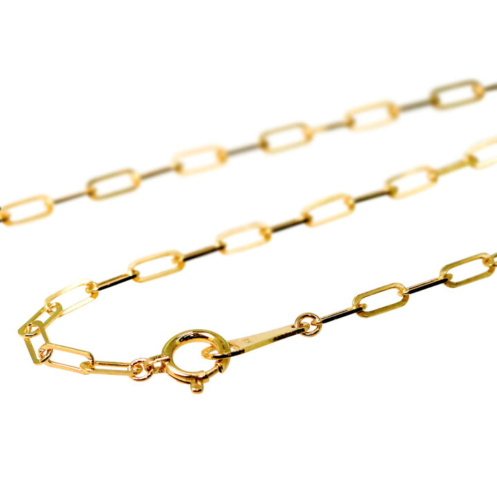 楽天市場】純金 ネックレス 24金 ペーパークリップ チェーン 24k 