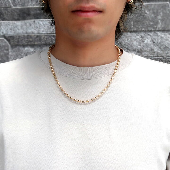 楽天市場】K18 ネックレス レディース チェーンのみ 太め ロロチェーン 