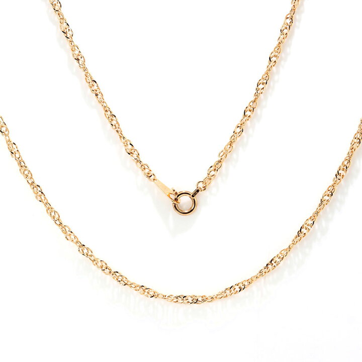 楽天市場】スクリューチェーン ネックレス k18 18金 レディース 