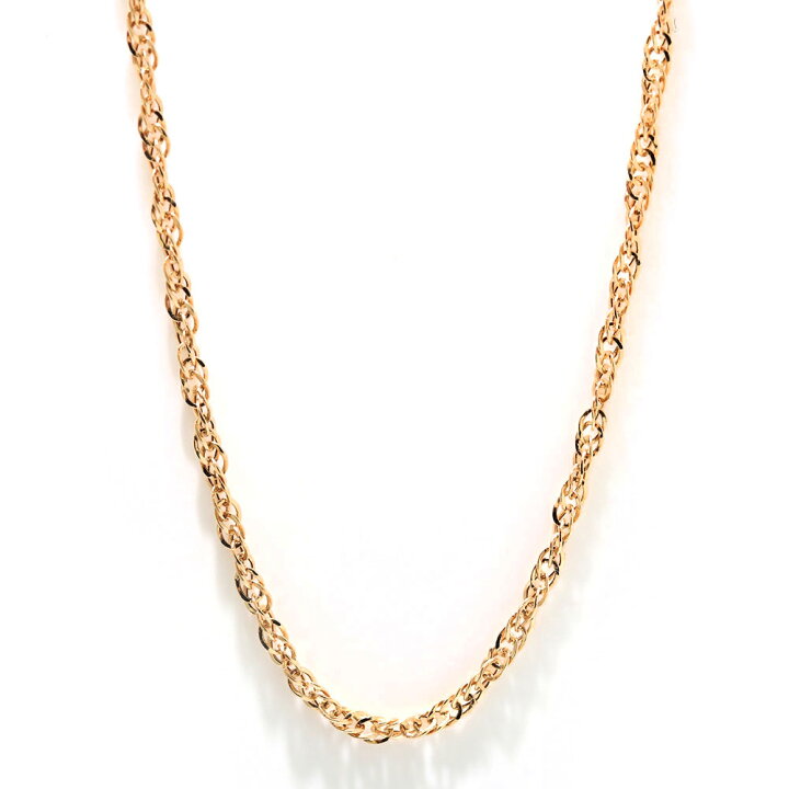 楽天市場】スクリューチェーン ネックレス k18 18金 レディース  