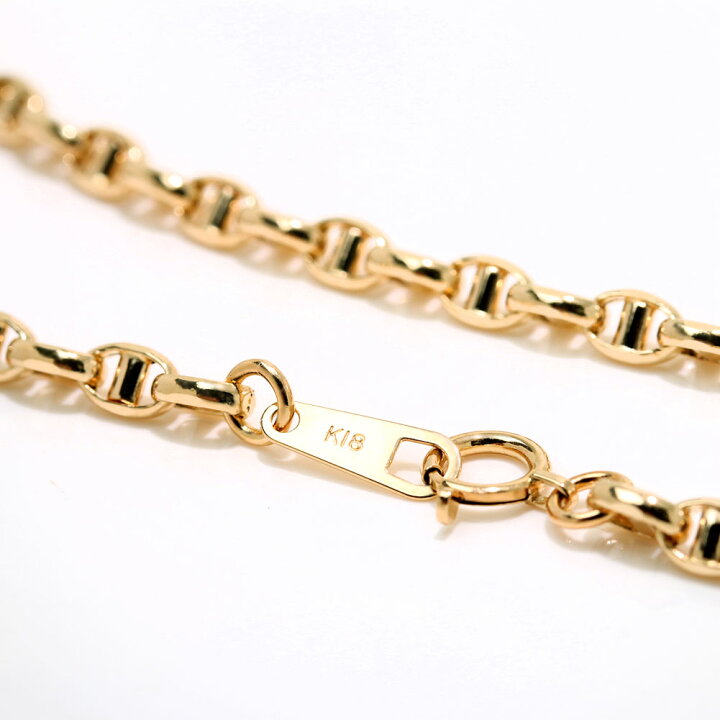 楽天市場】ネックレス チェーンのみ ゴールド 18K メンズ スカル 