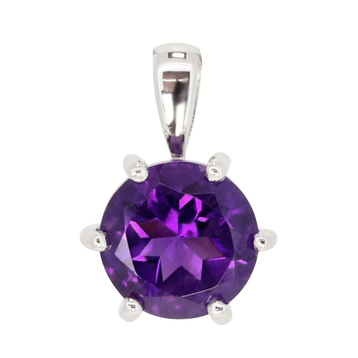 楽天市場】アメジスト ネックレストップ レディース プラチナ  