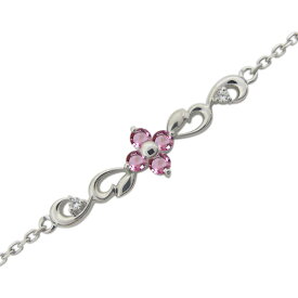 プラチナ ブレスレット 誕生石 レディース Pt900 天然石 選べる誕生石 花 アラベスク 唐草 フラワーモチーフ フォーマル対応 工房直販 ギフト