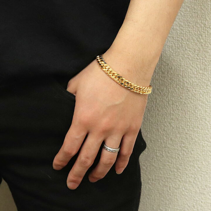 楽天市場】喜平ブレスレット 18金 50g 20cm ダブル 喜平 メンズ ブレス 