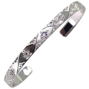 バングル レディース シルバー925 タンザナイト 誕生石 12月 sv925 ブレスレット 20代 30代 40代 50代 女性 プレゼント 誕生日 記念日 彼女 彼氏 お揃い カップル おしゃれ ギフト