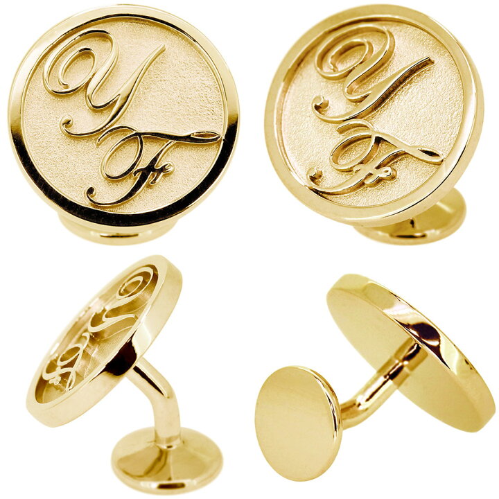 楽天市場】カフスボタン カフス ゴールド 18k カフリンクス おしゃれ  
