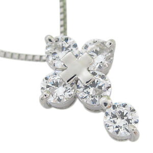 ネックレス ペンダント プラチナ クロス 0.5ct ダイヤの人気商品・通販 
