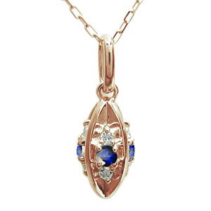 サファイア・ネックレス・レディース・ペンダント・10金 プレゼント 母の日 2024