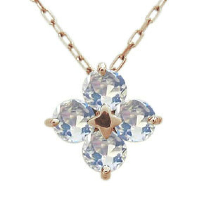 楽天市場】フラワー ネックレス ロイヤルブルームーンストーン 10金 花  