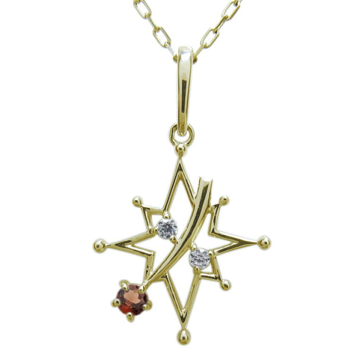 楽天市場】【最大50％OFFsale】10日迄 ガーネット・星・ネックレス 