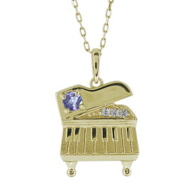 ピアノネックレス 誕生石 レディースペンダント 10金 鍵盤 プレゼント 母の日 2023