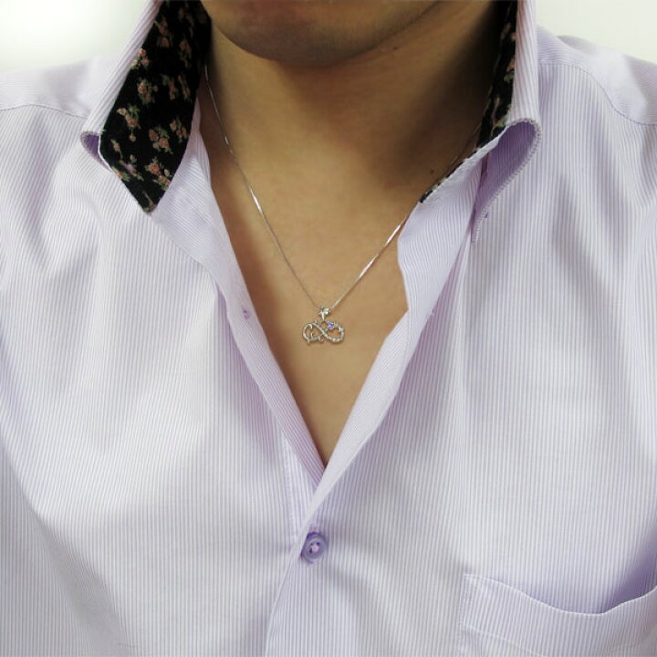 楽天市場 メンズ ネックレス ウロボロス アメジスト 2月誕生石 代 30代 40代 Plejour プレジュール