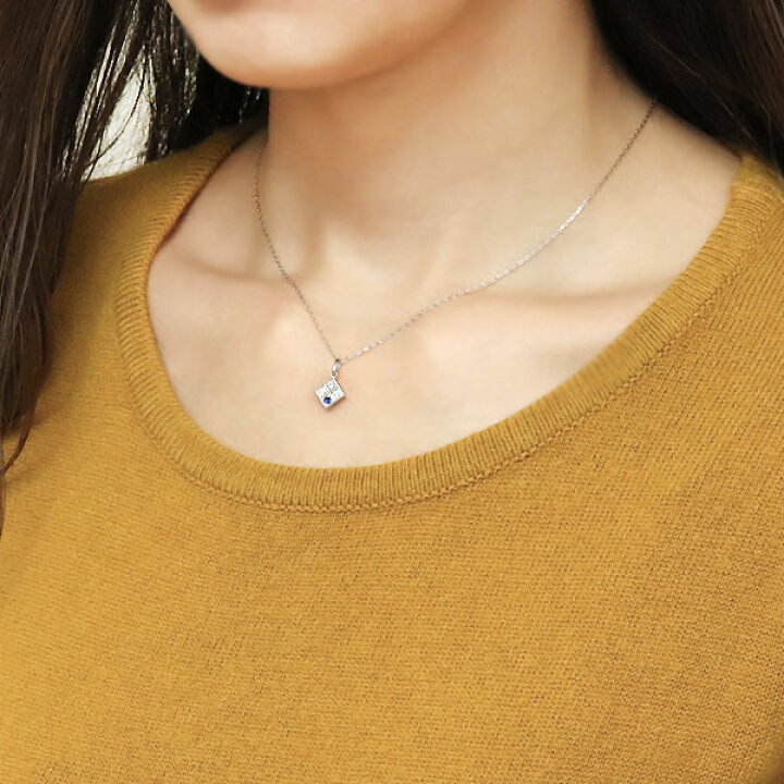 楽天市場】ネックレス レディース 18金 18k ダイヤモンド スクエア  
