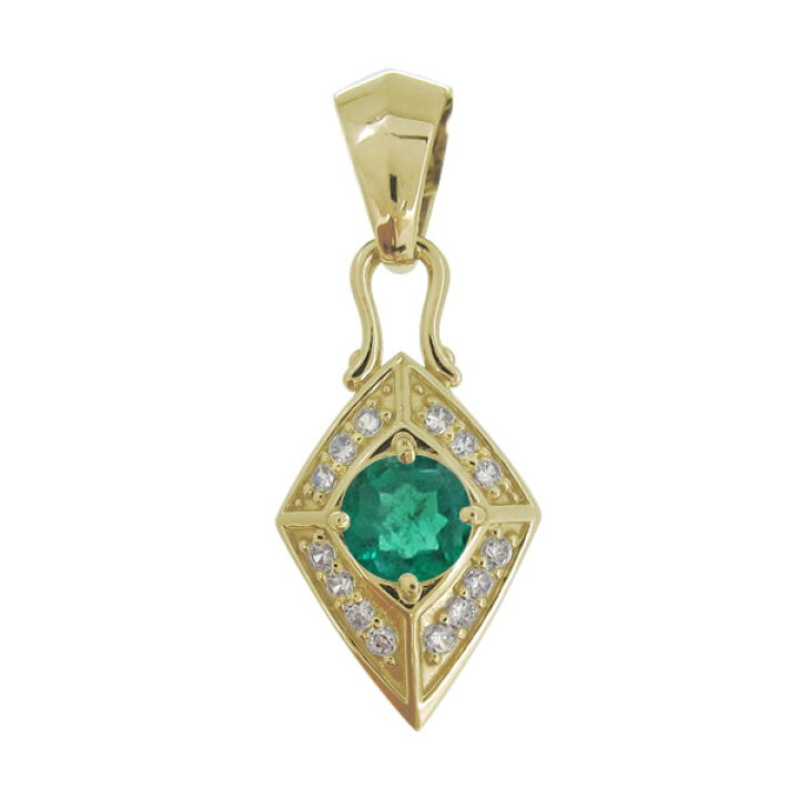 楽天市場】18金 ペンダントトップ k18 メンズ 天然石 エメラルド  
