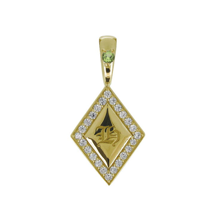 楽天市場 ネックレス トップ メンズ 喜平用 イニシャル ペンダント 誕生石 Plejour プレジュール