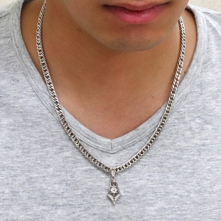 楽天市場 プラチナ ネックレス メンズ 喜平 キヘイ ダイヤモンド 4月誕生石 ペンダント 父の日 Plejour プレジュール