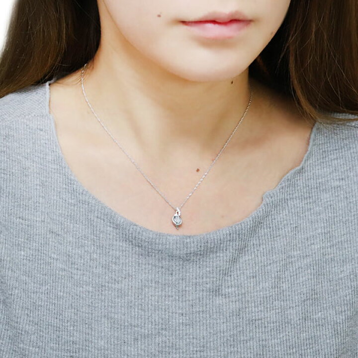 楽天市場】【最大50％OFFsale】10日迄 アクアマリン 大粒 ネックレス 