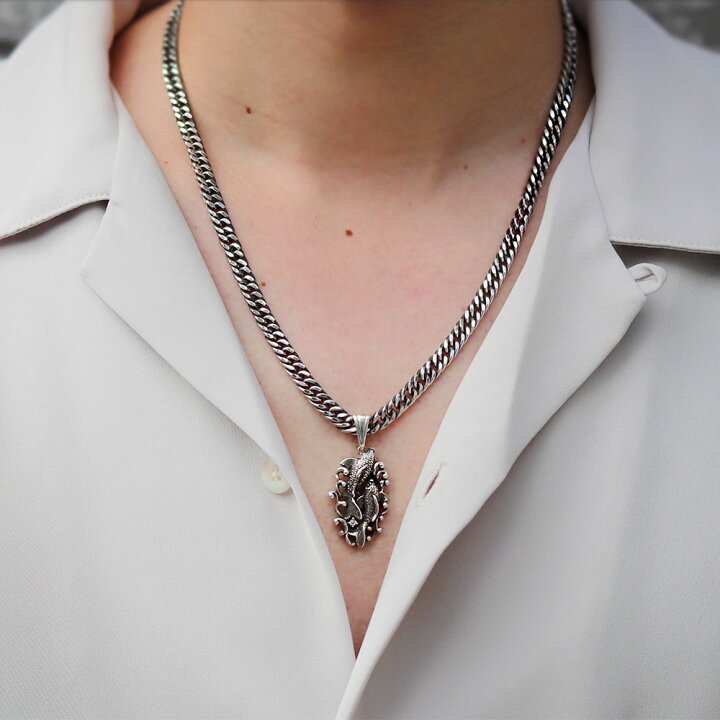 楽天市場】ペンダントトップ シルバー メンズ 選べる誕生石 ネックレス  