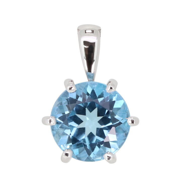 楽天市場】ペンダントトップ ブルートパーズ 大粒 シンプル K18  