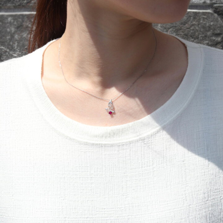 楽天市場】【最大50％OFFsale】10日迄 ネックレス 蝶 バタフライ 18金 